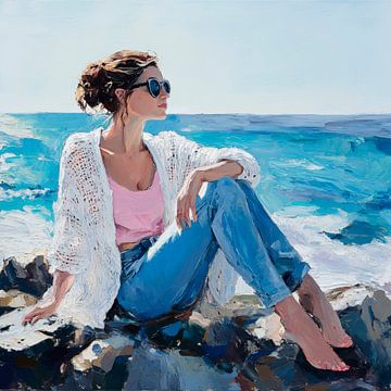 Summer mood by the sea by Poster Art Shop