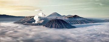 Panorama Indonesië Bromo Vulkaan van Wuzitours Fotografie