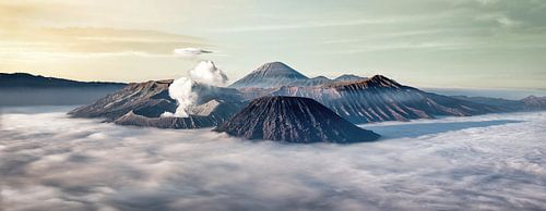 Panorama Indonesien Bromo Vulkan