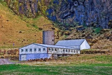 Barns near the volcano