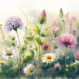 Sommer! Natürliches Wildblumenfeld von Studio Pieternel