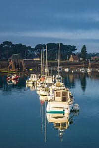 Hafen in der Bretagne in Ploumanach, Frankreich