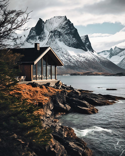 Maison en bord de mer