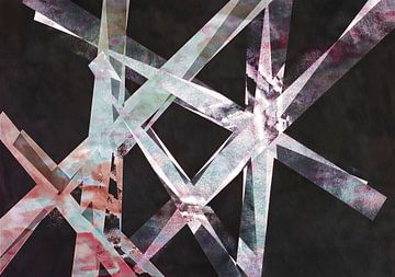 Sterrenkind III Geometrisch abstract van Mad Dog Art
