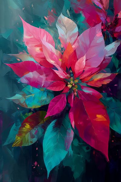 Kerstster in warm licht no.3 van Studio BB