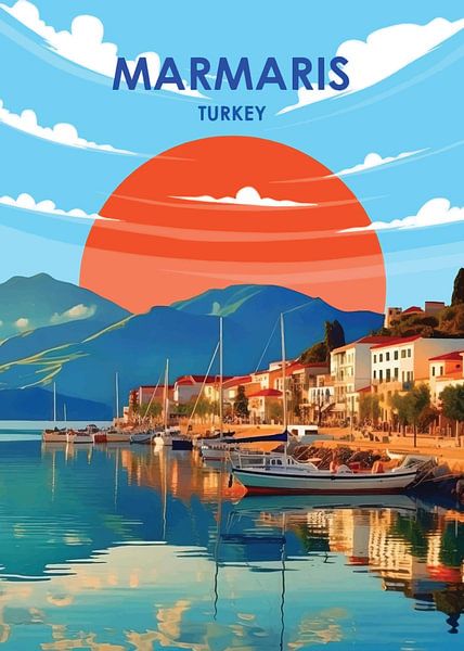 Coucher de soleil à Marmaris : Un joyau méditerranéen par PublicArt77