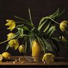 Still life tulips by Monique van Velzen