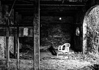 Remains of an abandoned farmhouse