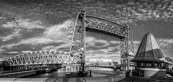 Panorama de Hef in zwartwit