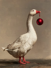 De Gans met de Rode Kerstbal