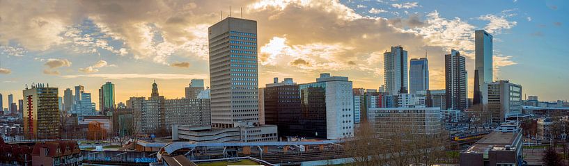 Panorama Rotterdam van Fred Leeflang