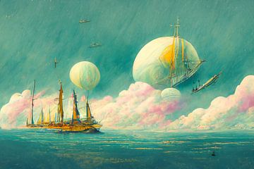 Alien fantasy, psychedelic dreams and flying rigs by Jef Peeters