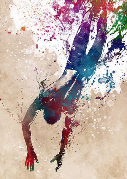 Taucher Sport Kunst #Taucher von JBJart Justyna Jaszke