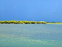 Thunderstorm over the Adriatic ocean in Italy near Grado