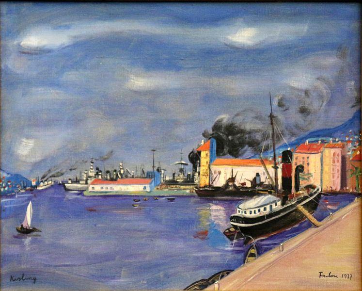 Moïse Kisling - Toulon harbour by Peter Balan
