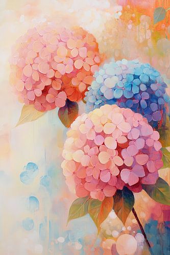 Bloemenschilderij | Kleurrijke Bloemenweelde