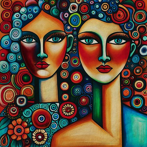 Tweelingzussen kijken je recht aan nr.22