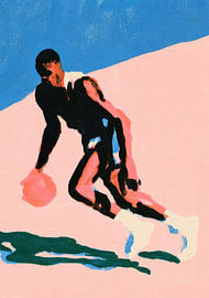 Basketball Spieler in Bewegung