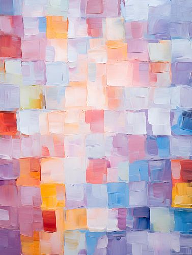 Kleurrijk olieverfschilderij V1