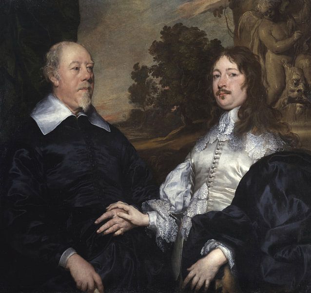 Portret van John Taylor en John Denham, William Dobson van Meesterlijcke Meesters