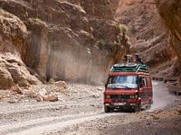 Bus in the Atlas Mountains
