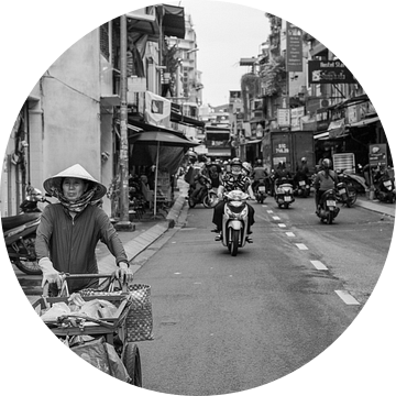 Straatgezicht van Ho Chi Minh City van Bart van Lier
