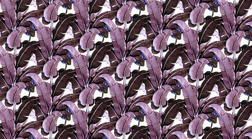 Matinique Banana Leaf Bordeaux by Marieke met een twist
