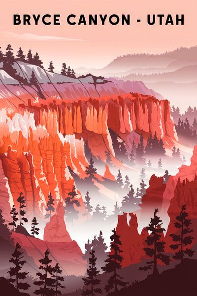Bryce Canyon - Utah by Poster Art Shop