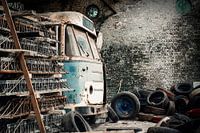 Verlassene Busgarage