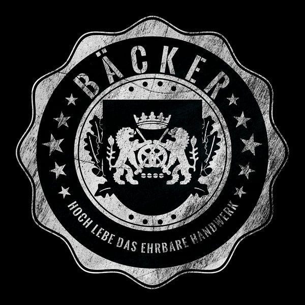 Bäcker, Zunftwappen, Handwerk von Kahl Design Manufaktur