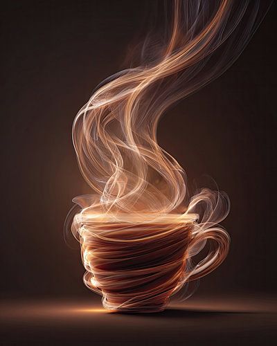 Café ou cappuccino (abstrait)