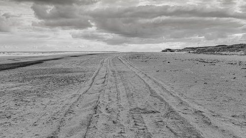 Sporen in het zand