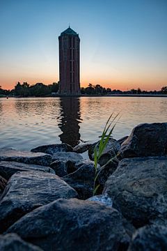 Watertower Aalsmeer in the morning! by Peter Haastrecht, van