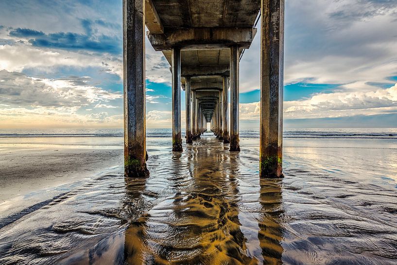 Scripps Pier Stormy Afternoon by Joseph S Giacalone Photography