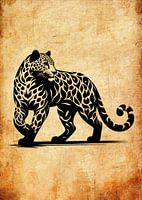 Black Leopard Silhouette