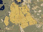 Kaart van Bussum in de stijl van Gustav Klimt van Maporia thumbnail