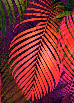 COLORFUL TROPICAL LEAVES no3 von Pia Schneider