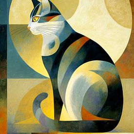 Majestic tabby cat by Jutta Maria Pusl