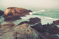 Wild coast Portugal - rocky surf