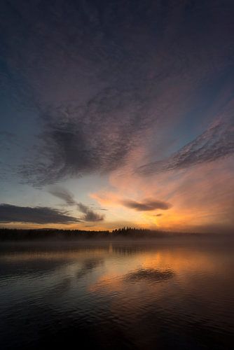 Ochtendsfeer bij de rivier Piteälven