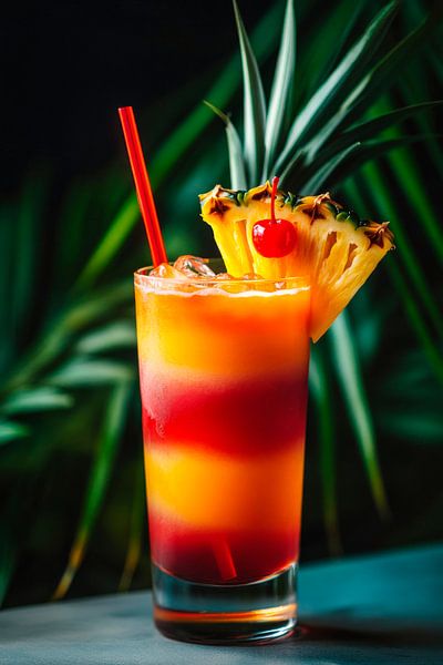 Tropischer Cocktail von Poster Art Shop