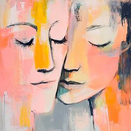 Two souls in silent harmony by Poster Art Shop