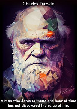 Charles Darwin Quotes von WpapArtist WPAP Artist