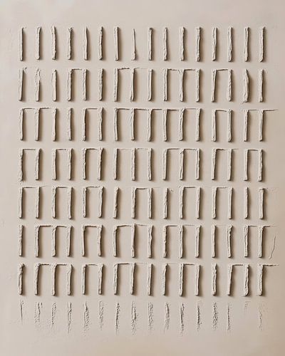 Grille minimaliste avec incisions et textures subtiles