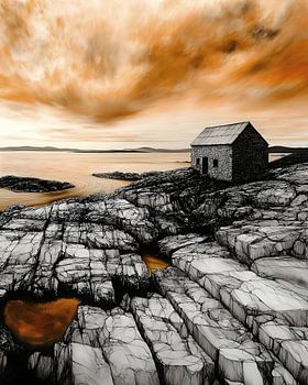 PAYSAGE SHETLAND 12 3 DU TRIPTYQUE
