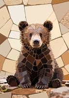 Mosaik-Bärenjunges
