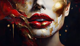 Lippen met kleuren
