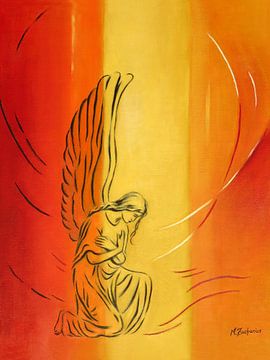 Engel der Demut - Engelkunst von Marita Zacharias
