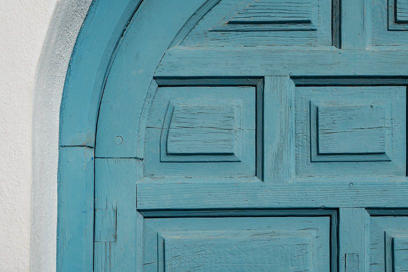 Detail einer blauen Tür im mediterranen Stil von Adriana Mueller