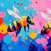 Pop Art Bienen von ARTemberaubend
